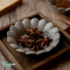 復古創意花瓣陶瓷碟 粗陶碟